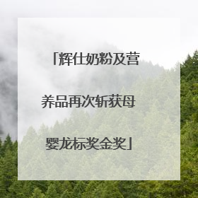 辉仕奶粉及营养品再次斩获母婴龙标奖金奖